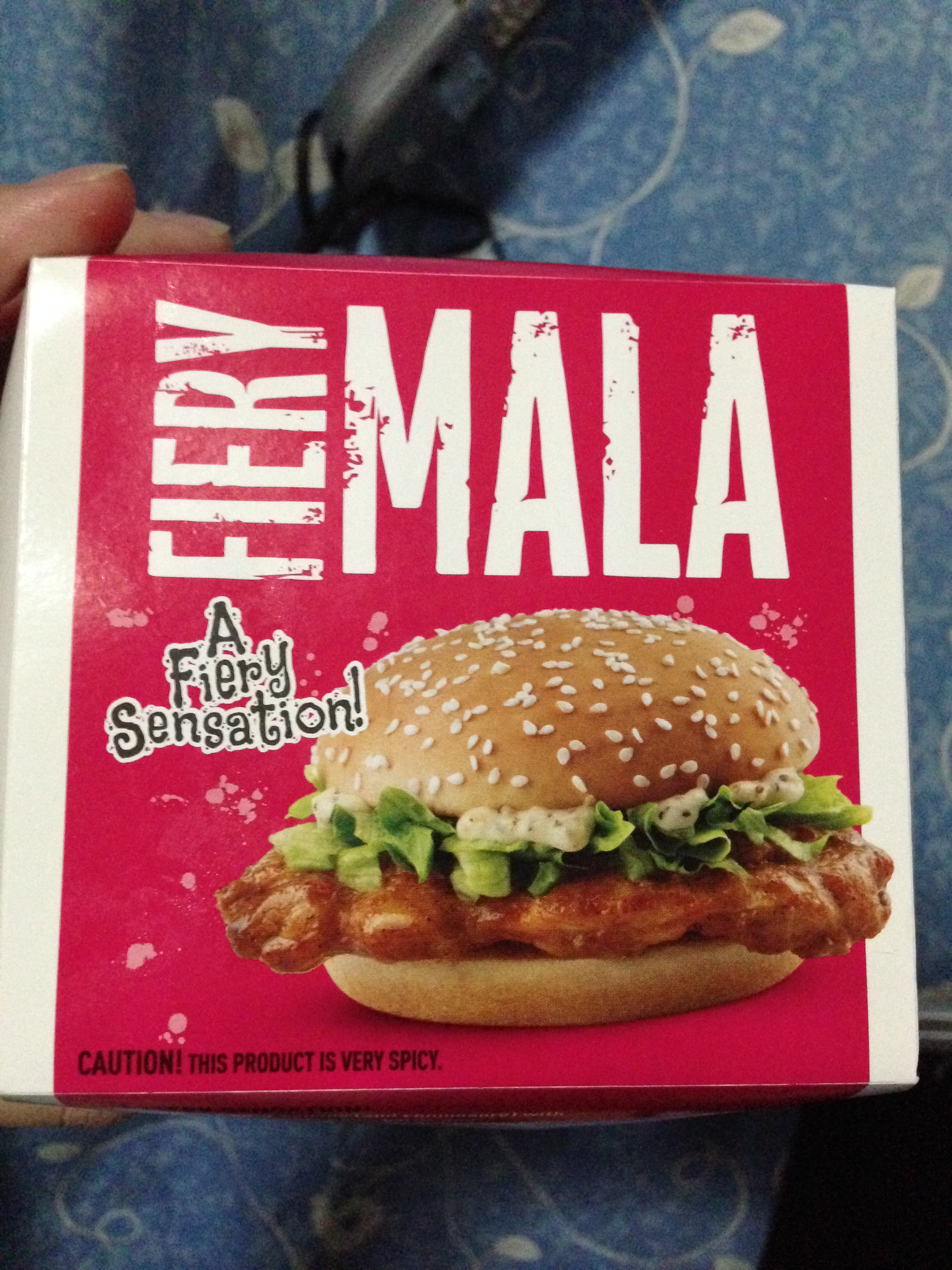 Fiery Mala Burger Box - top