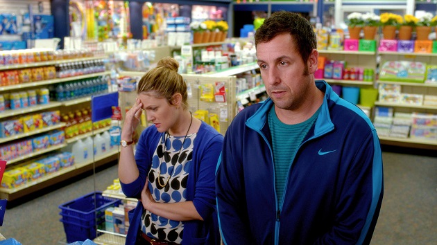 Lauren (Drew Barrymore) expresses her frustration and embarrassment with Jim (Adam Sandler).  (Yahoo Movies Singapore)