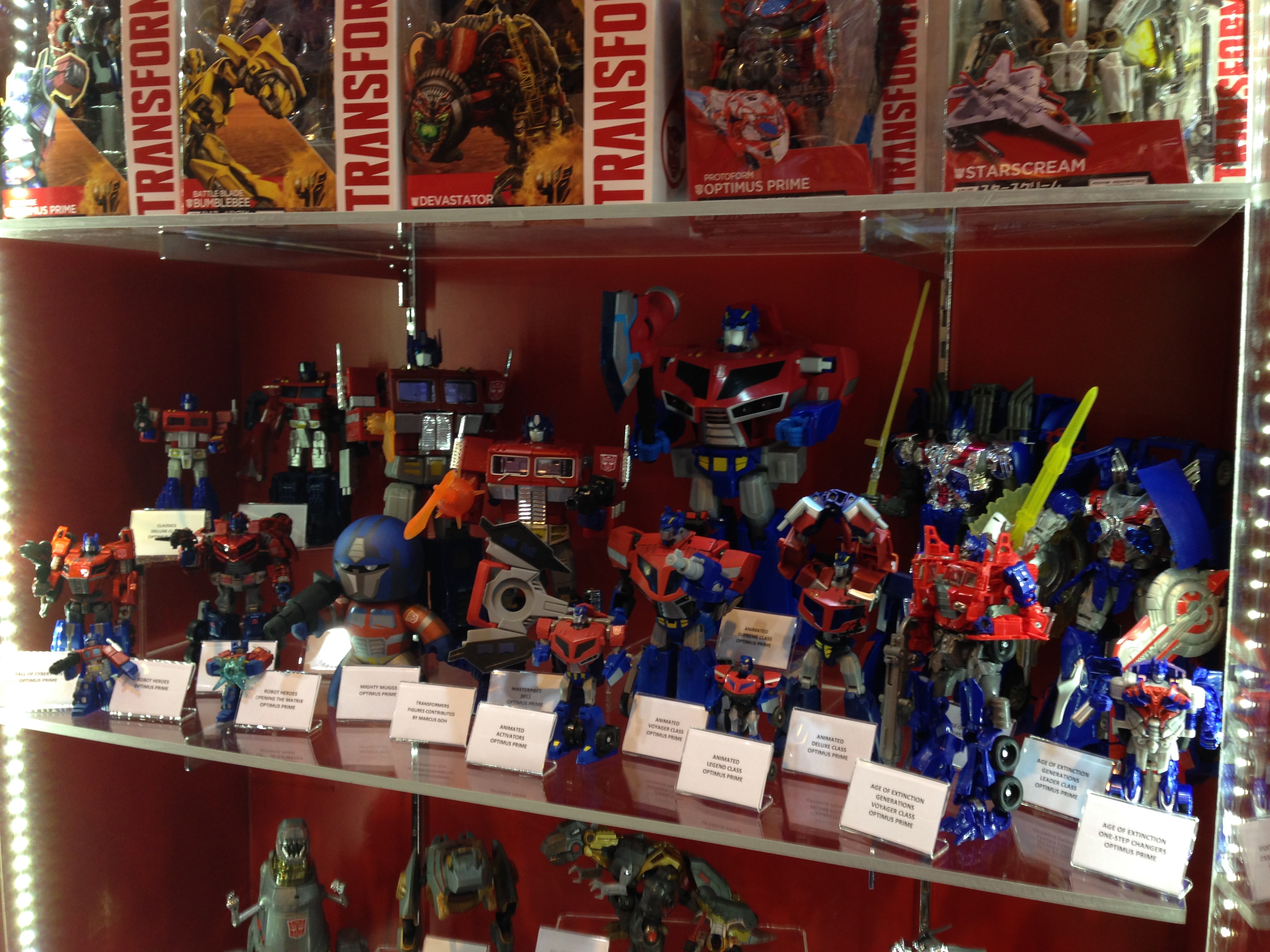 Optimus Primes in the cabinet!