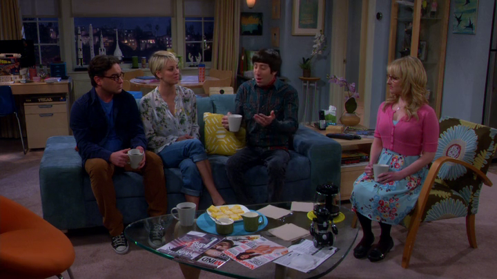 Penny and Leonard meet Bernadette and Howard. (The Big Bang Theory S08E06)