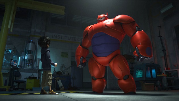 Hiro outfits Baymax with new armour. (Yahoo Movies Singapore)