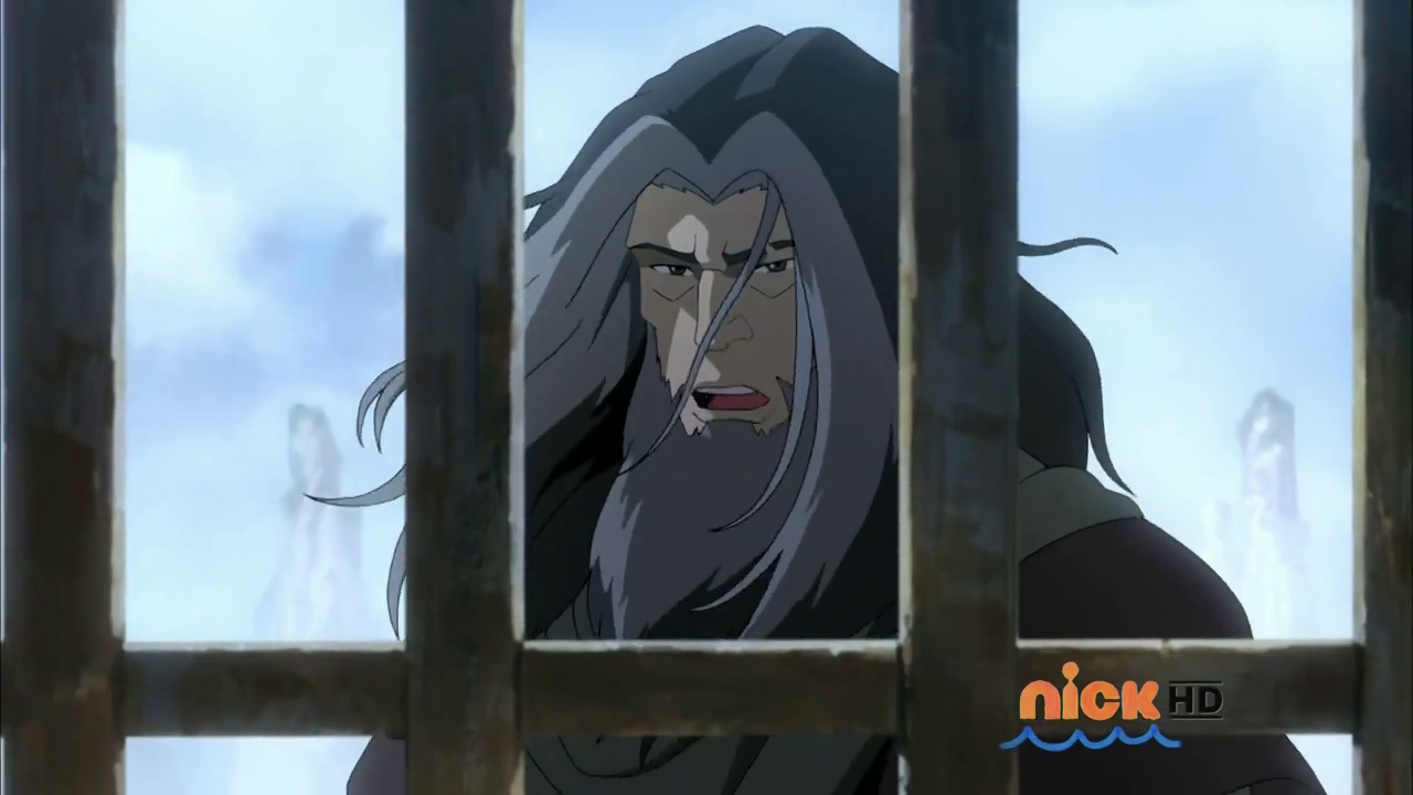 Zaheer escapes. (The Legend of Korra S03E01)