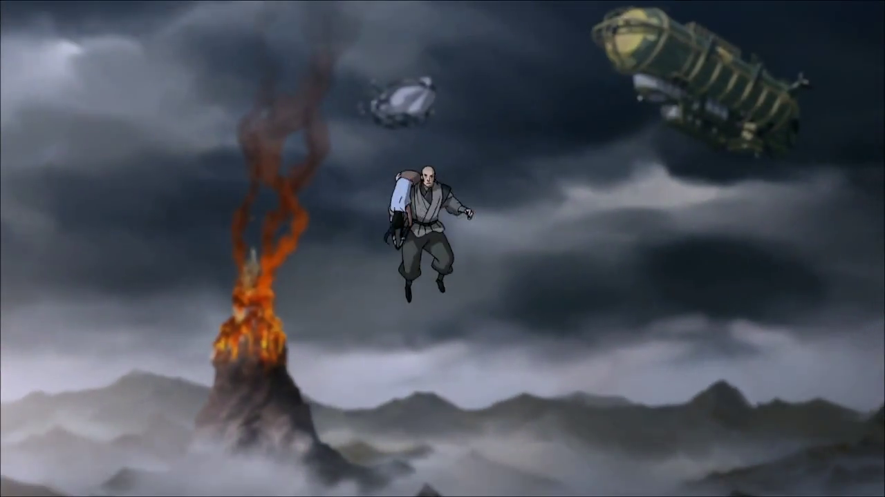 Zaheer can fly. (The Legend of Korra S03E12)