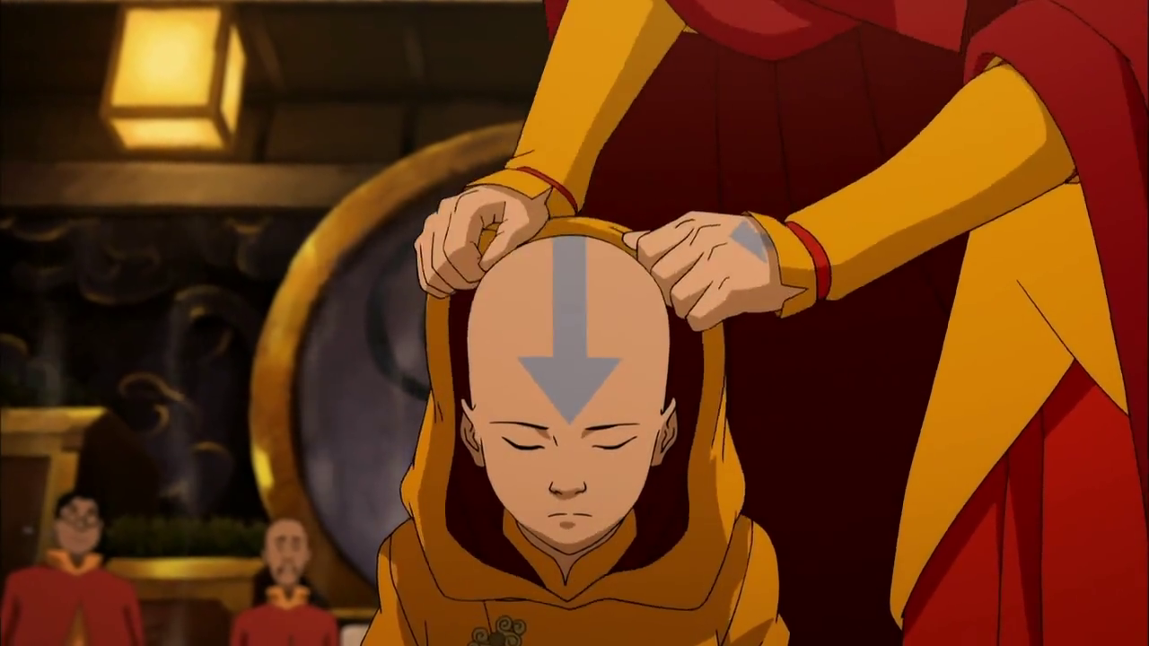 Jinora gets her tattoos. (The Legend of Korra S03E13)