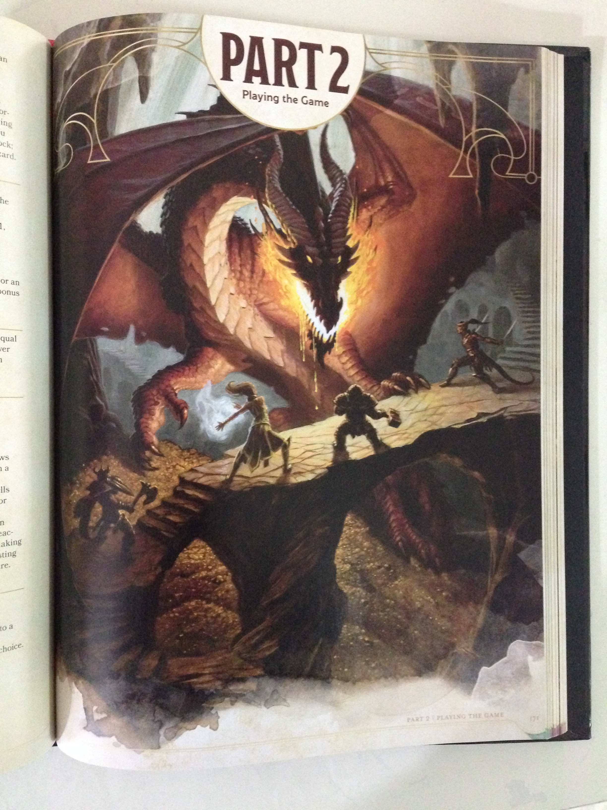 More splash page art of Player's Handbook, A Core Rulebook for Dungeons & Dragons 5th Edition