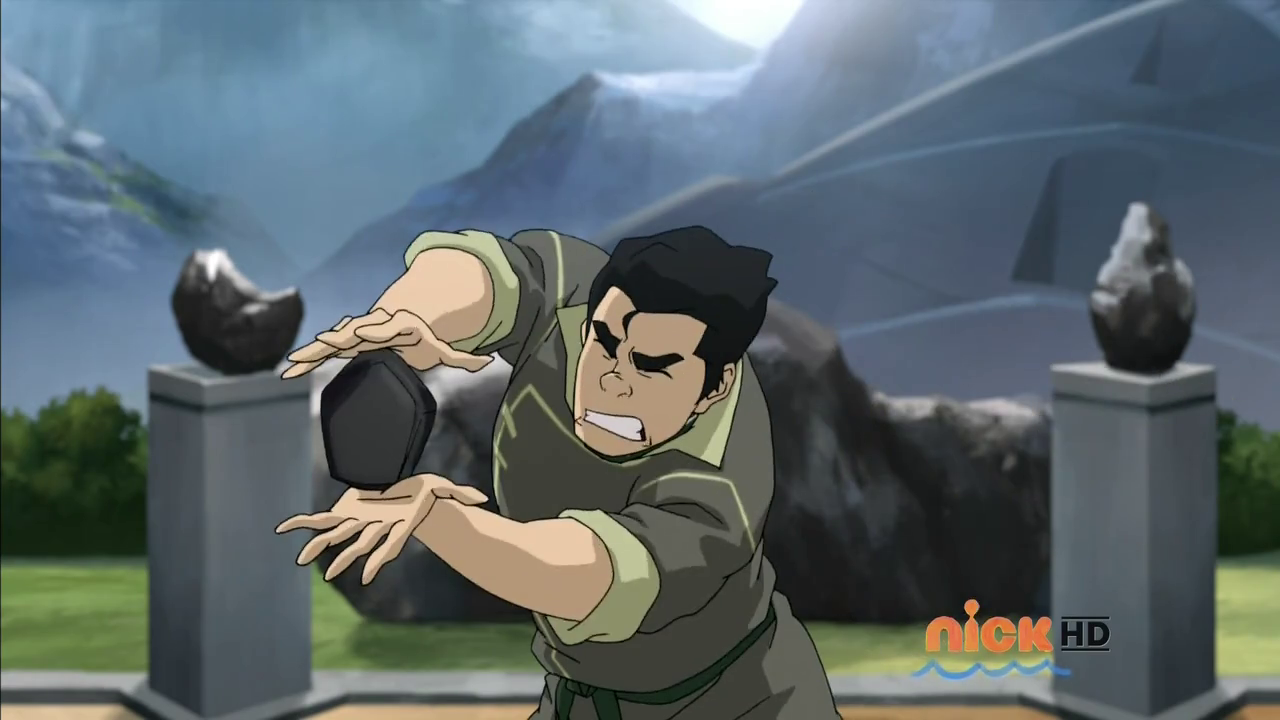 Bolin attempts to Metalbend. (The Legend of Korra S03E08)