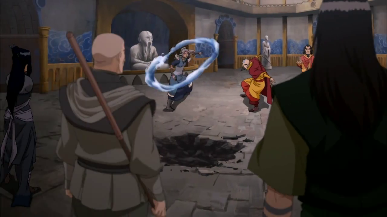 Team Tenzin vs Team Zaheer! (Legend of Korra S03E11)