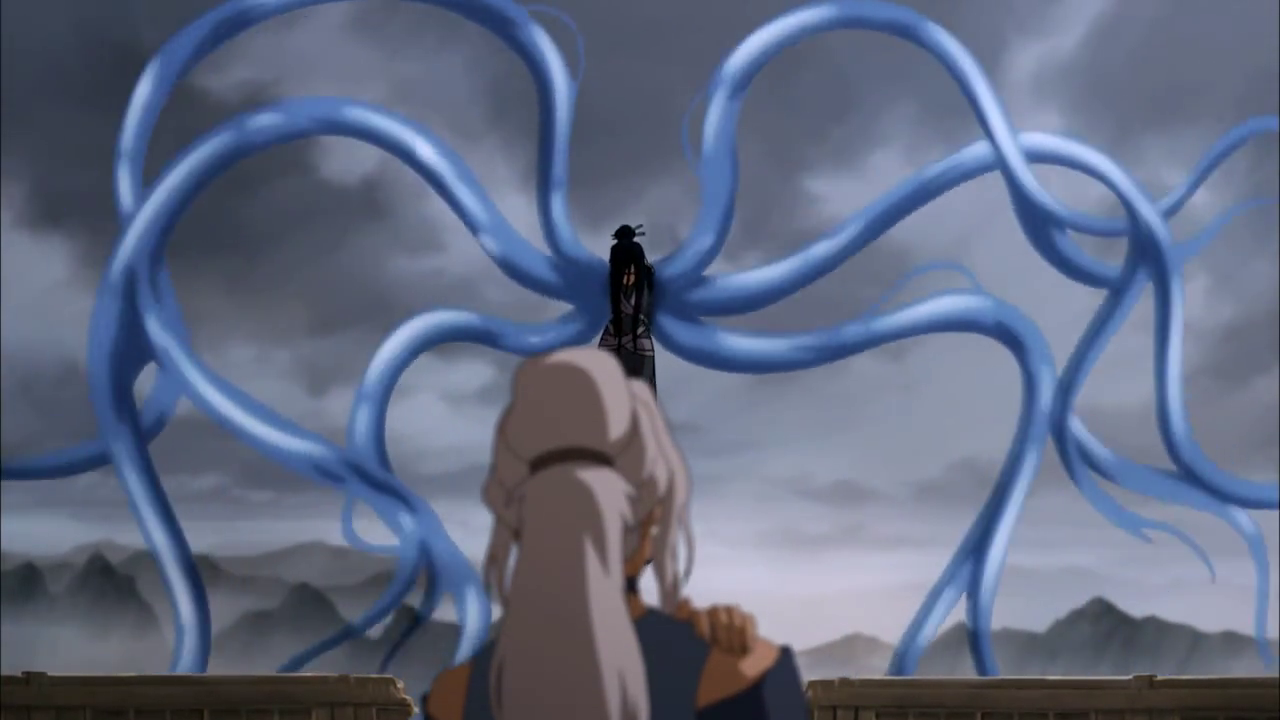 Ming Hua's tentacles multiply. (Legend of Korra S03E11)