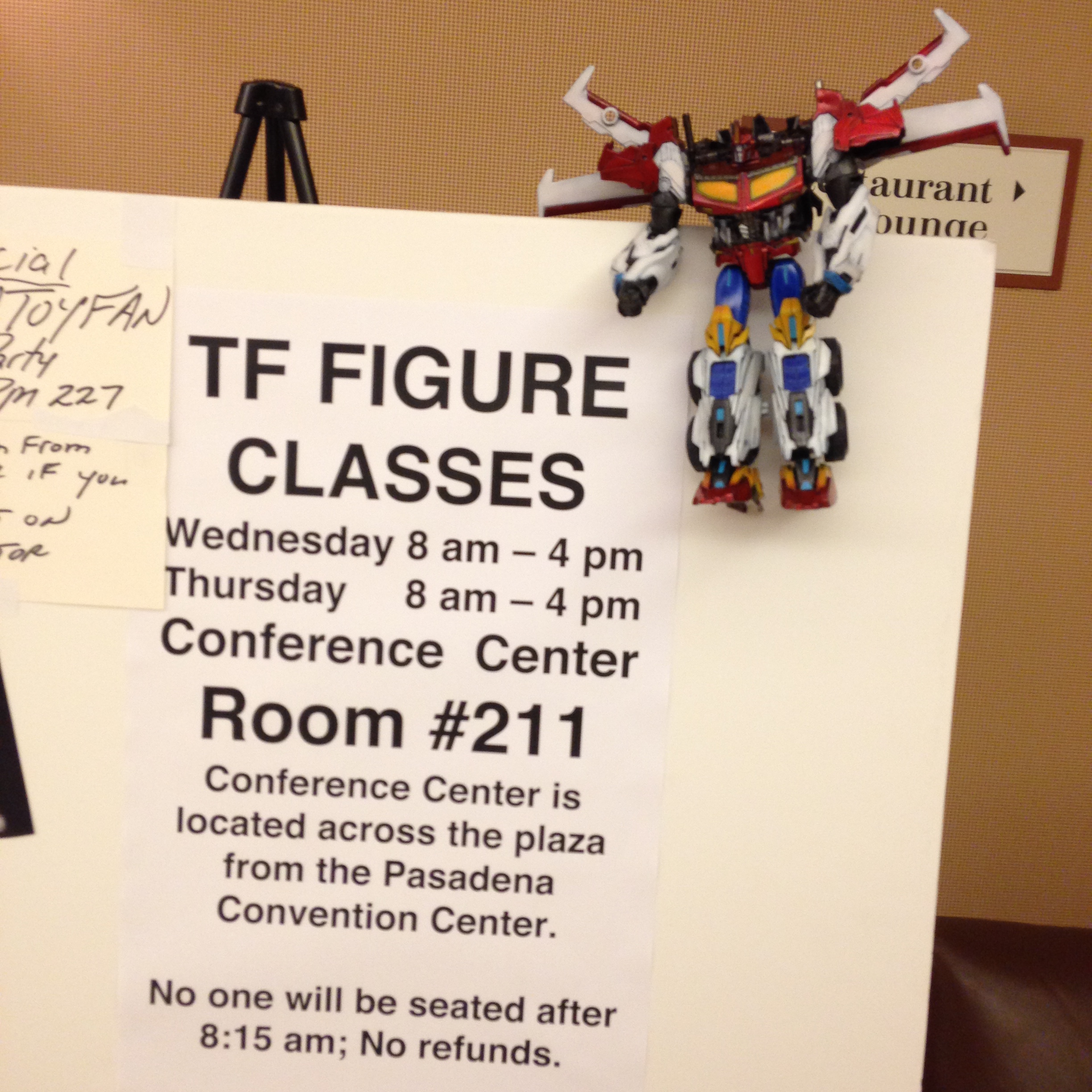 Custom Classes were sold out. (Botcon Day 0)