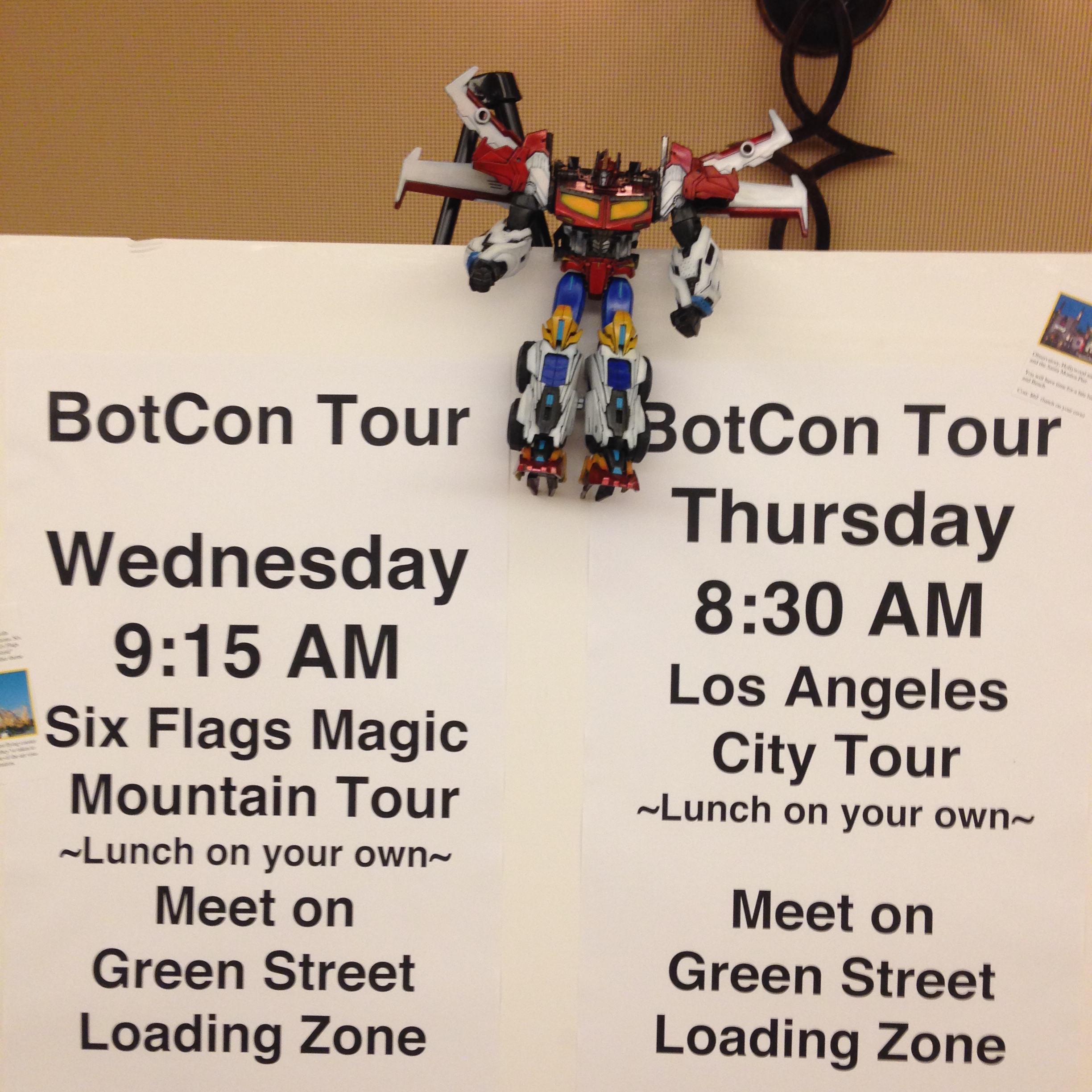 Tours that I didn't sign up for. (Botcon Day 0)
