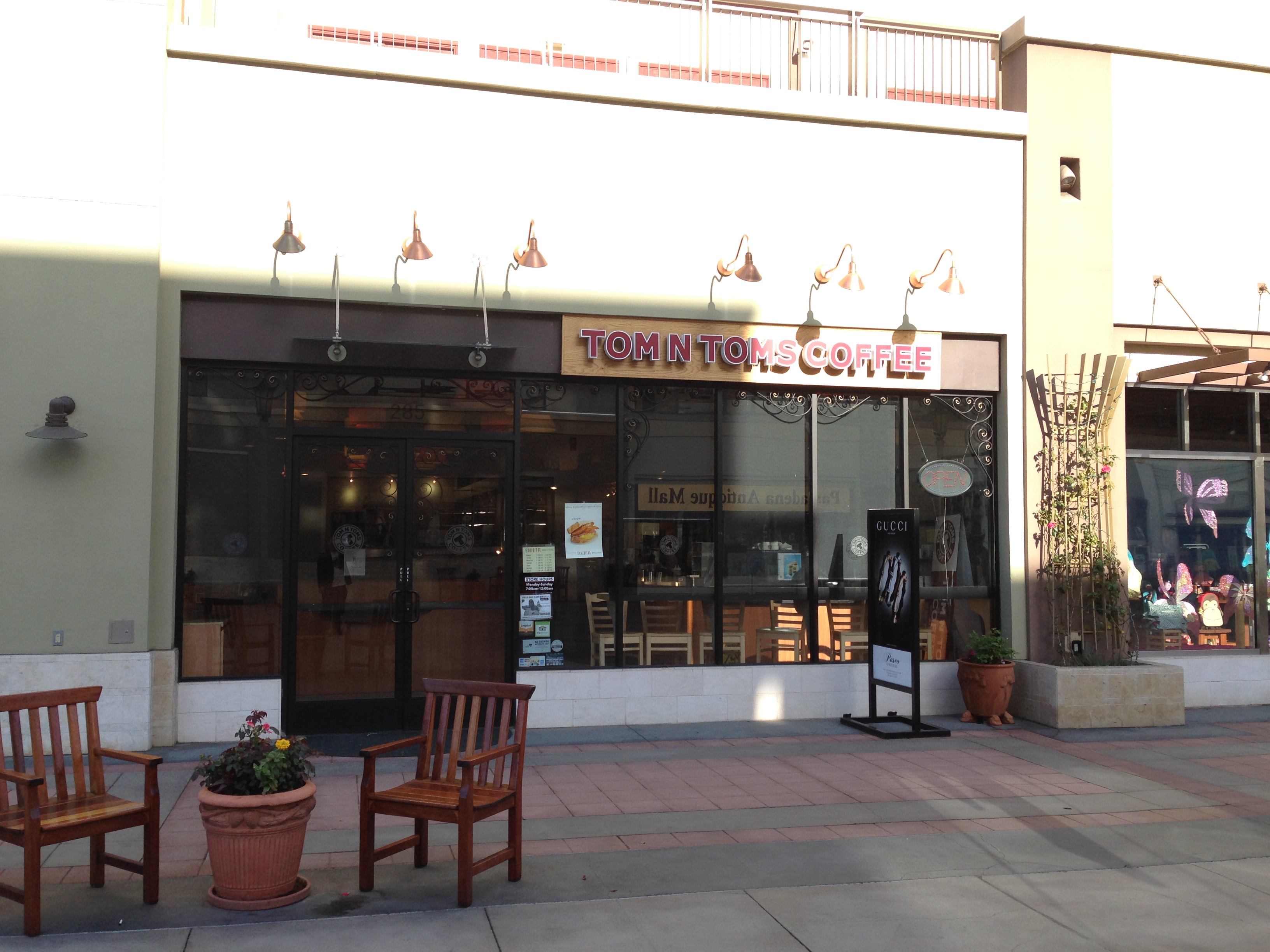 Tom N Toms Coffee, also near the Pasadena Convention Centre.