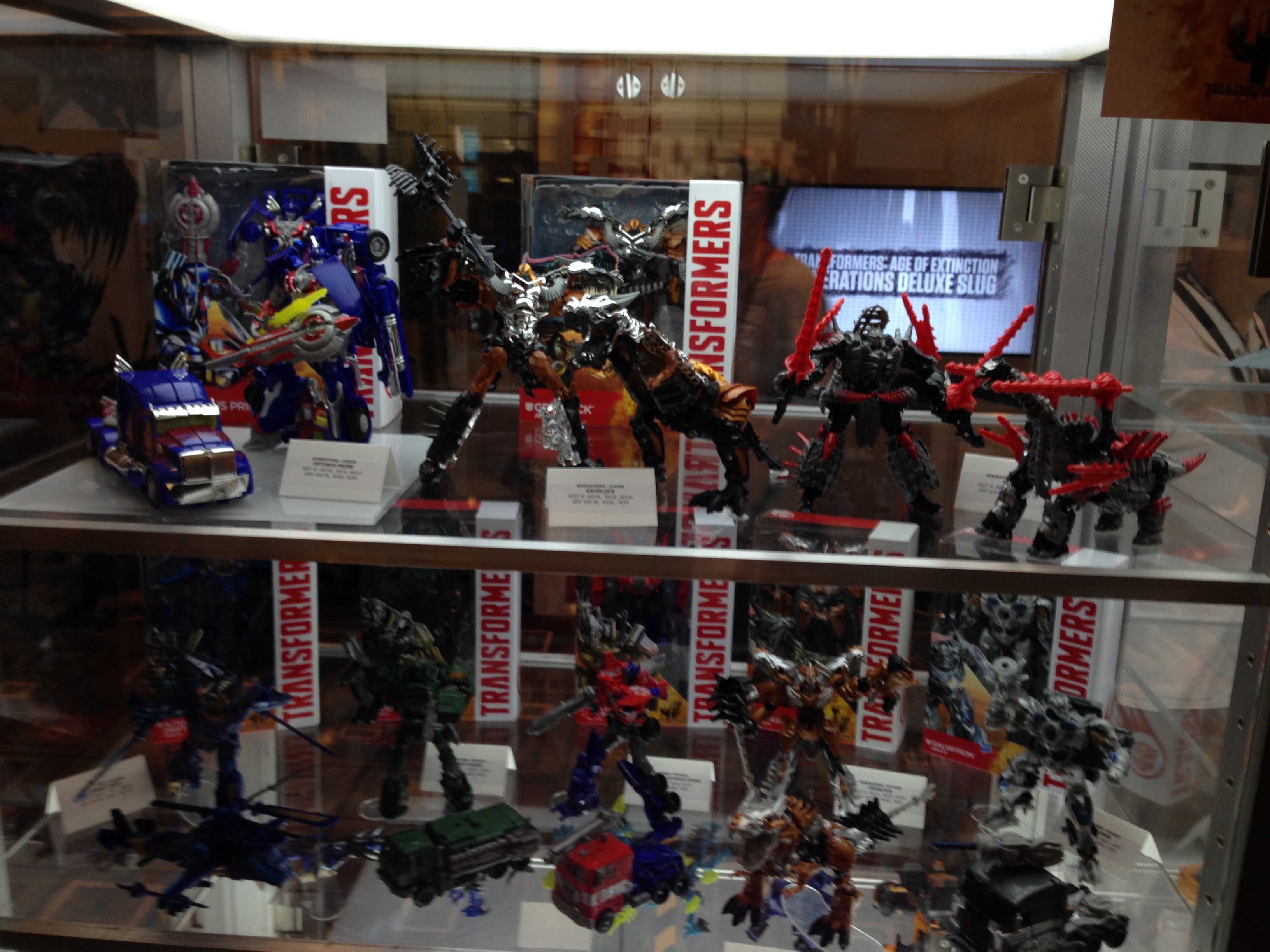 Age of Extinction toys. At that time, the movie wasn't out yet. (Botcon Day 3)