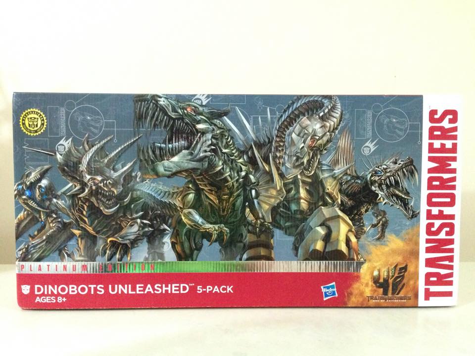 Box front. (Dinobots Unleashed 5-Pack)
