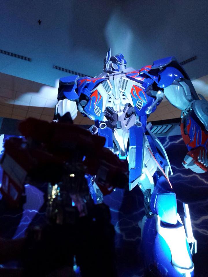 A big Optimus Prime statue. (Transformers 30th Anniversary Exhibition)