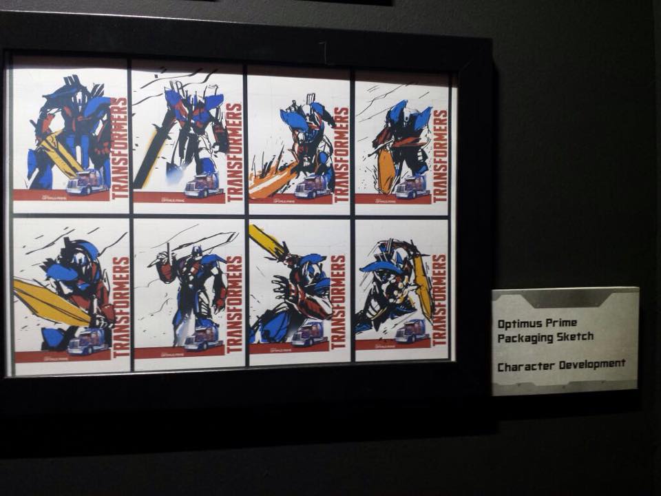 Optimus artwork. (Transformers 30th Anniversary Exhibition)