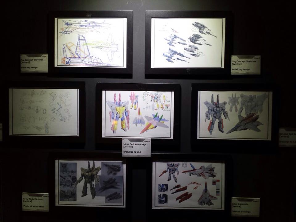 Concept art for Jetfire. (Transformers 30th Anniversary Exhibition)