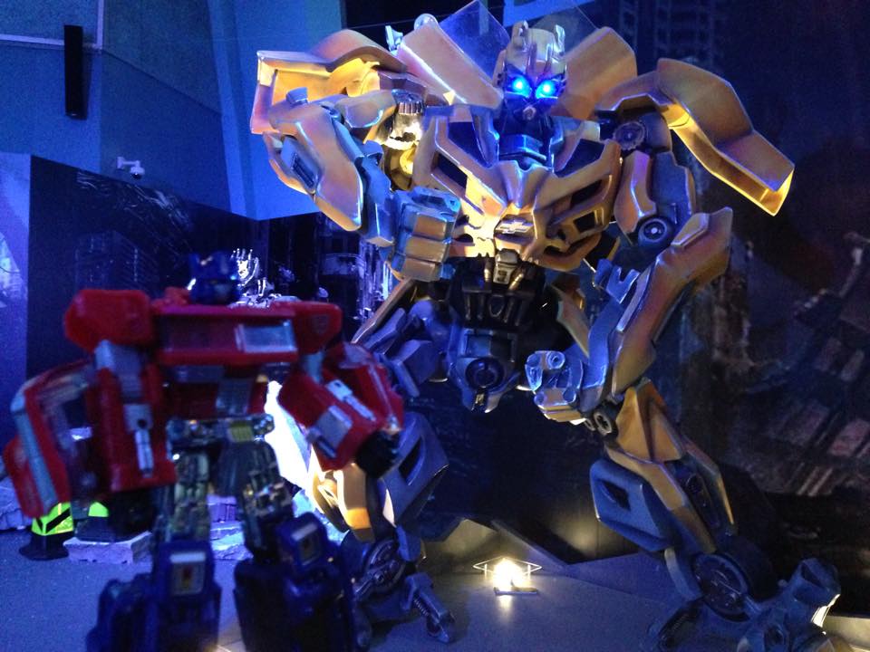 Bumblebee statue. The first of many. (Transformers 30th Anniversary Exhibition)