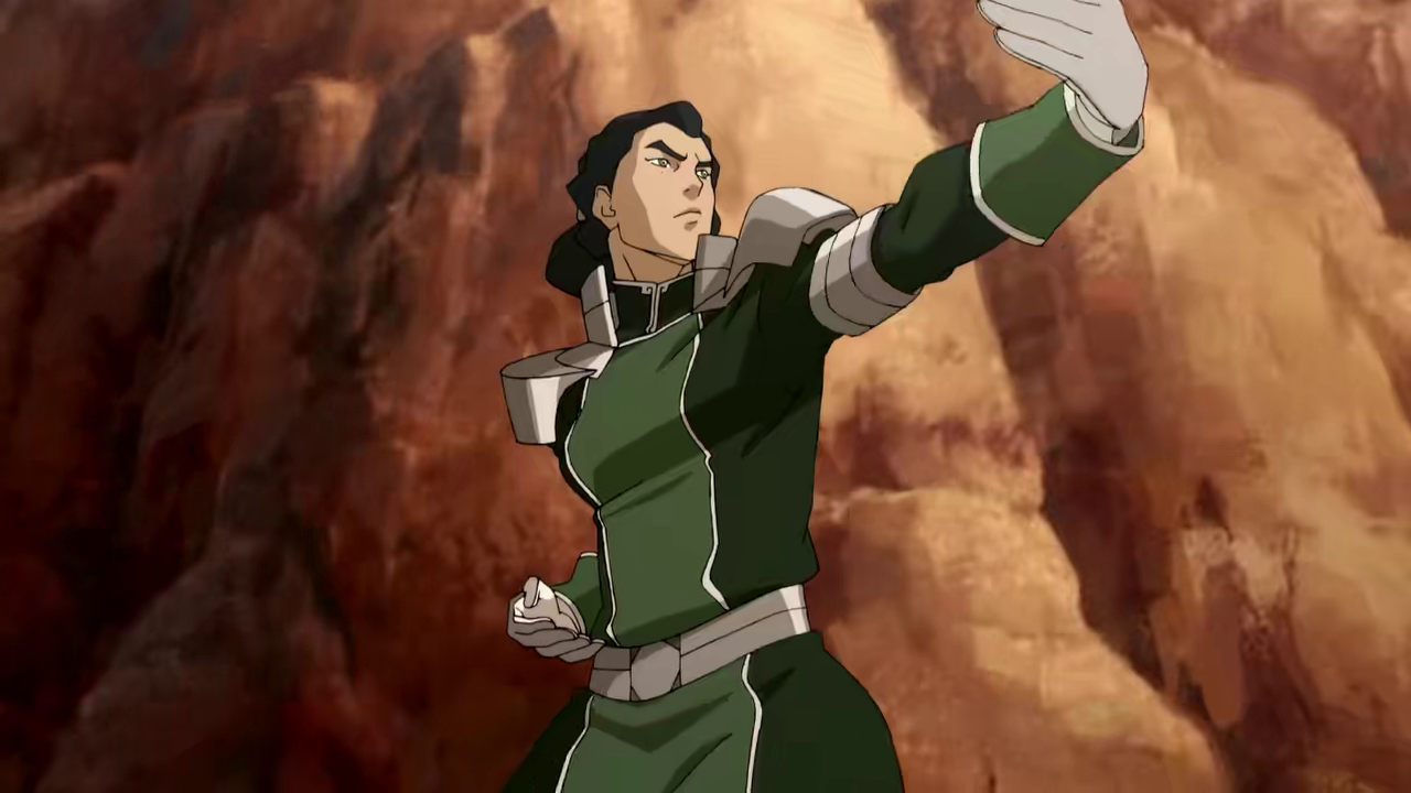 Kuvira Earthbends. ("After All These Years" - The Legend of Korra S04E01)