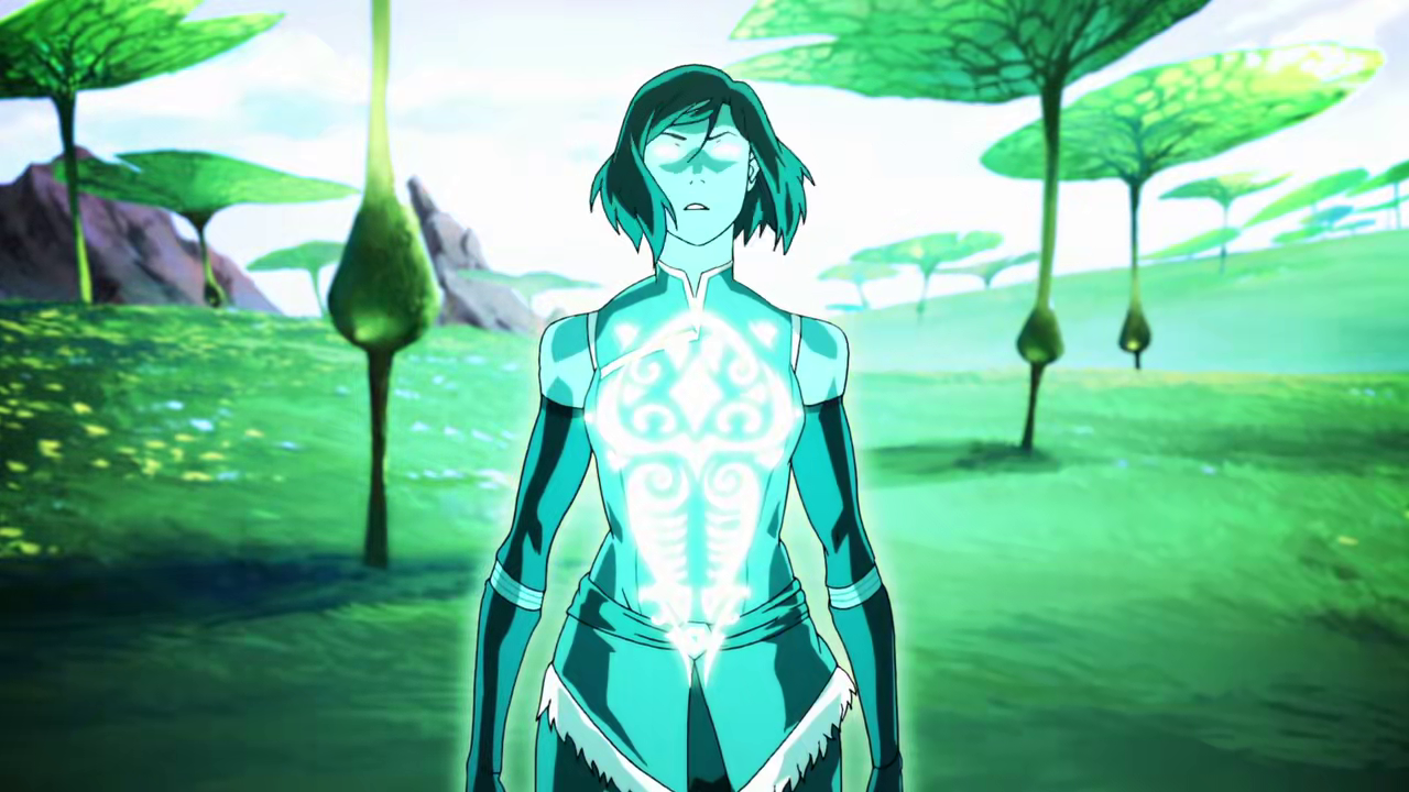 Korra reunites with Ravaa. ("Beyond the Wilds" - The Legend of Korra S04E09)