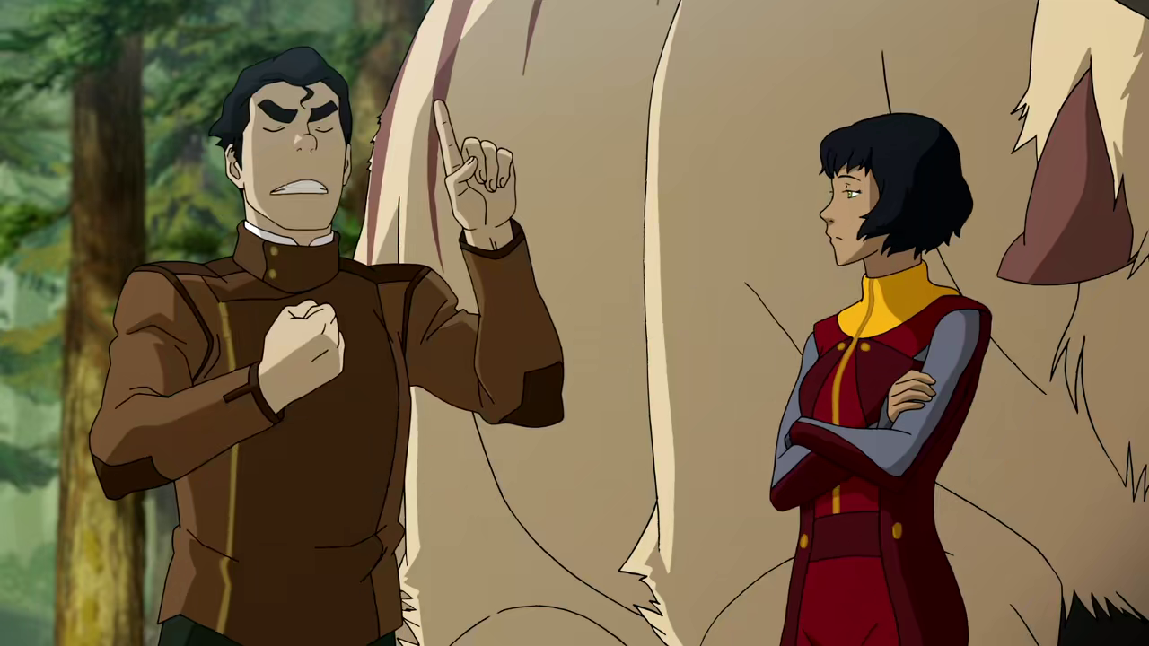 Bolin swears his love to Opal. ("Operation Beifong" - The Legend of Korra S04E10)