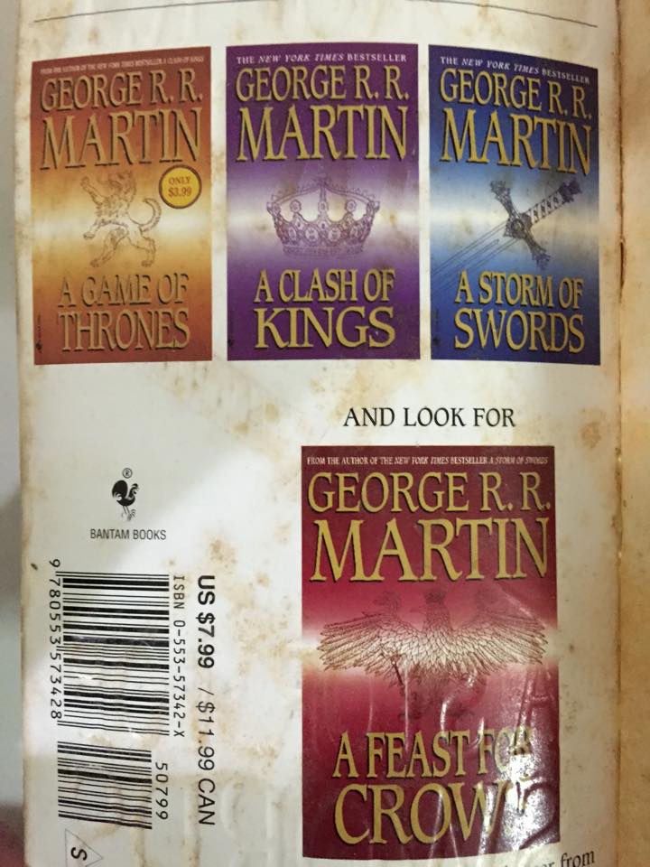 Other books besides "A Storm of Swords" by George R R Martin (Book 3 of "A Song of Ice and Fire")