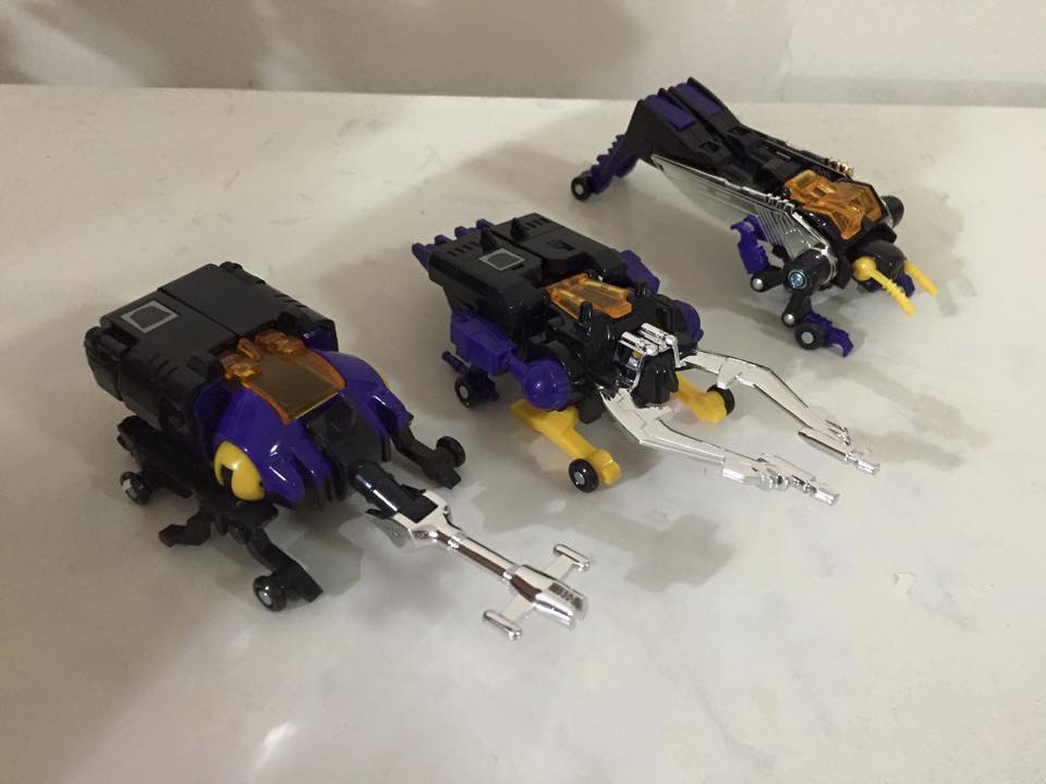 Naked Insections in alt mode. (Platinum Edition Insecticons)