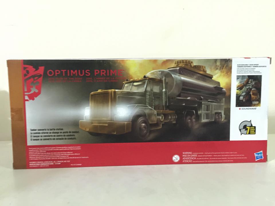 Back of the box. (Transformers: Platinum Edition Year of the Goat Optimus Prime)