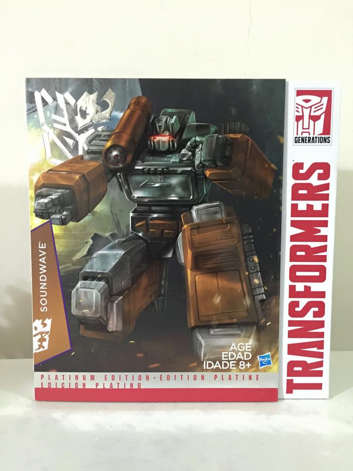 Front of the box. (Transformers: Platinum Edition Year of the Goat Soundwave) 