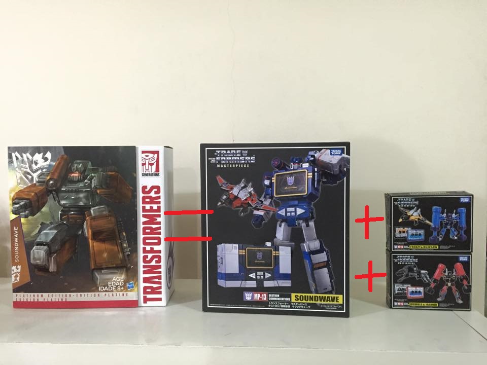 What you get in this bundle. (Transformers: Platinum Edition Year of the Goat Soundwave)