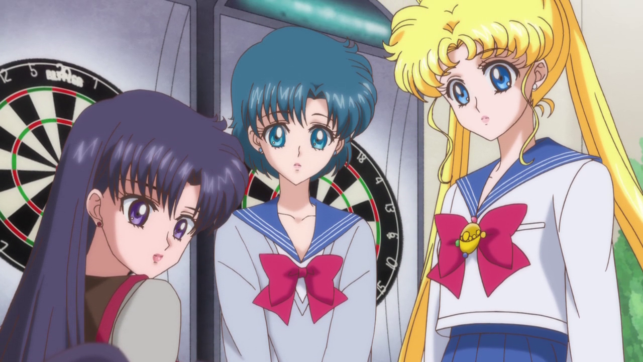 Rei, Ami, and Usagi. ("Masquerade Dance Party" - Sailor Moon Crystal S01E04)