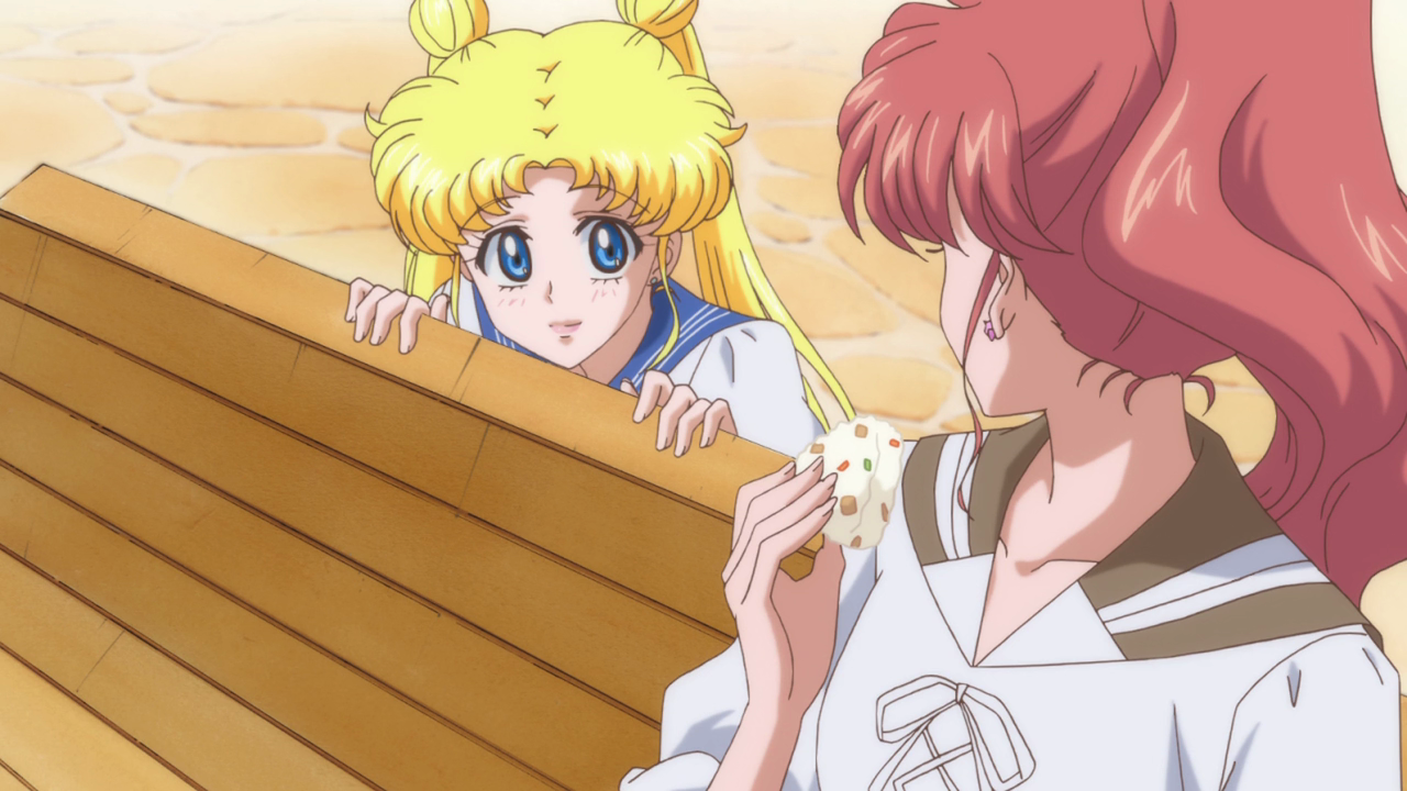 Usagi is hungry. ("Makoto –Sailor Jupiter–" - Sailor Moon Crystal S01E05)