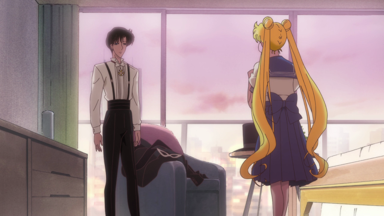 Usagi and Mamoru. ("Mamoru Chiba –Tuxedo Mask–" - Sailor Moon Crystal S01E07)