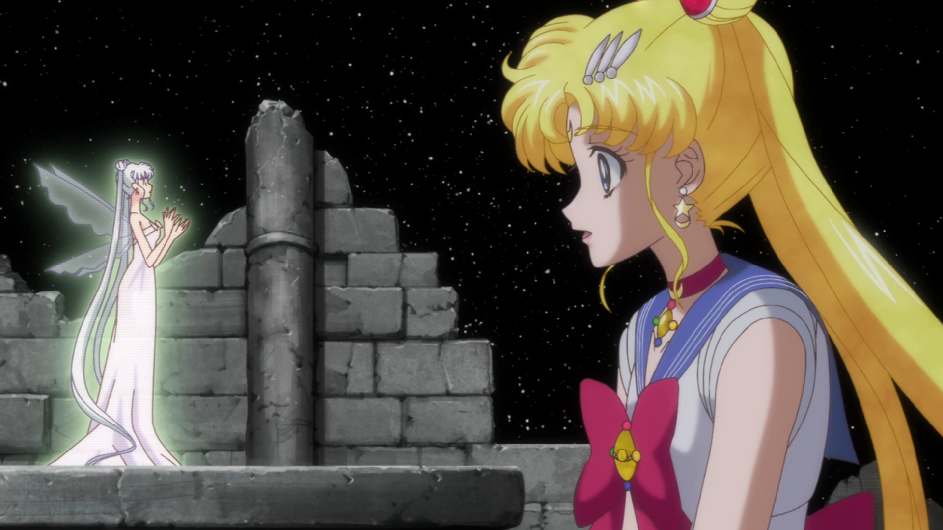 Sailor Moon meets Queen Serenity. ("Moon" - Sailor Moon Crystal S01E10)