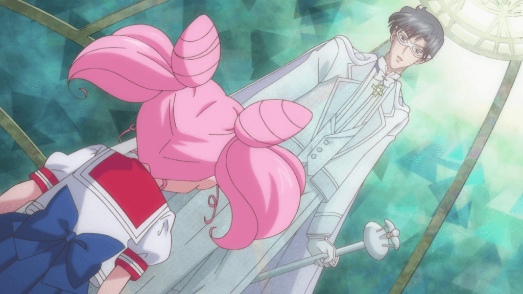 Father and daughter. ("Crystal Tokyo –King Endymion–" Sailor Moon Crystal S01E20)