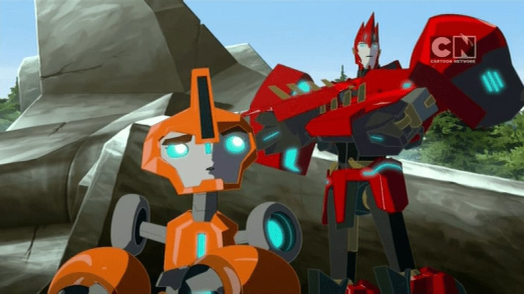 Sideswipe & Fixit. (Pilot (Part 2) - S01E02 of Transformers: Robots in Disguise)