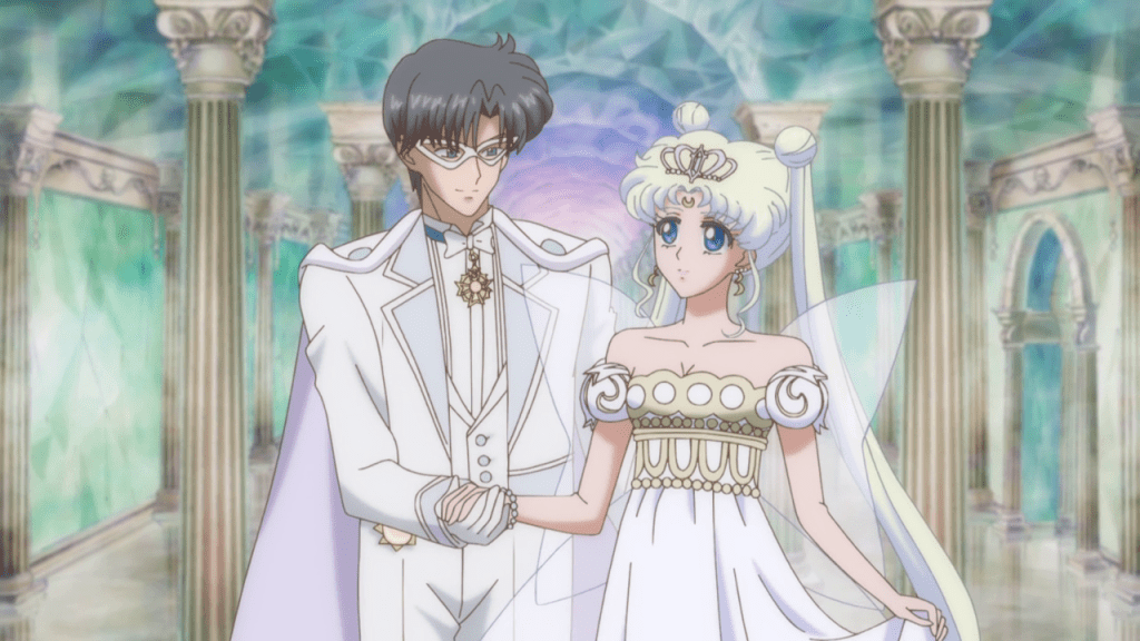 King Endymion & Neo Queen Serenity. ("Complication –Nemesis–" Sailor Moon Crystal S01E21)
