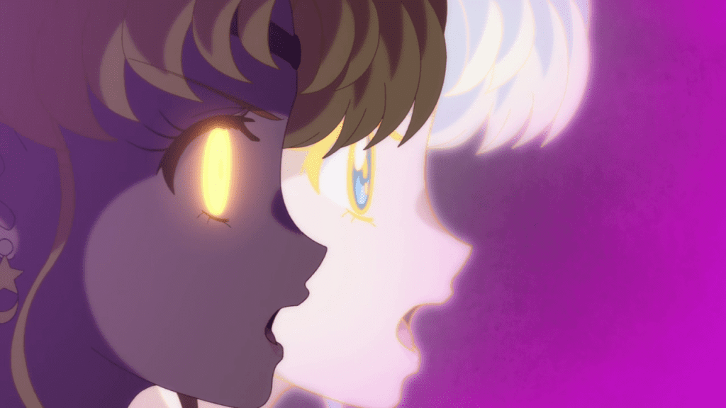 Sailor Moon and Neo Queen Serenity. ("Hidden Agenda –Nemesis–" Sailor Moon Crystal S01E22)