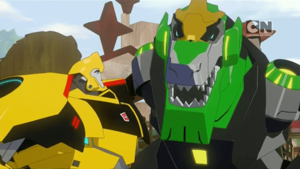 Grimlock vs Bumblebee. ("True Colours" - Transformers: Robots in Disguise S01E08)