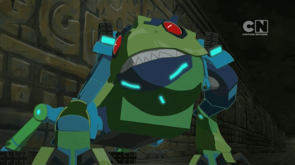 Springload.  ("Rumble in the Jungle" - Transformers: Robots in Disguise S01E09)