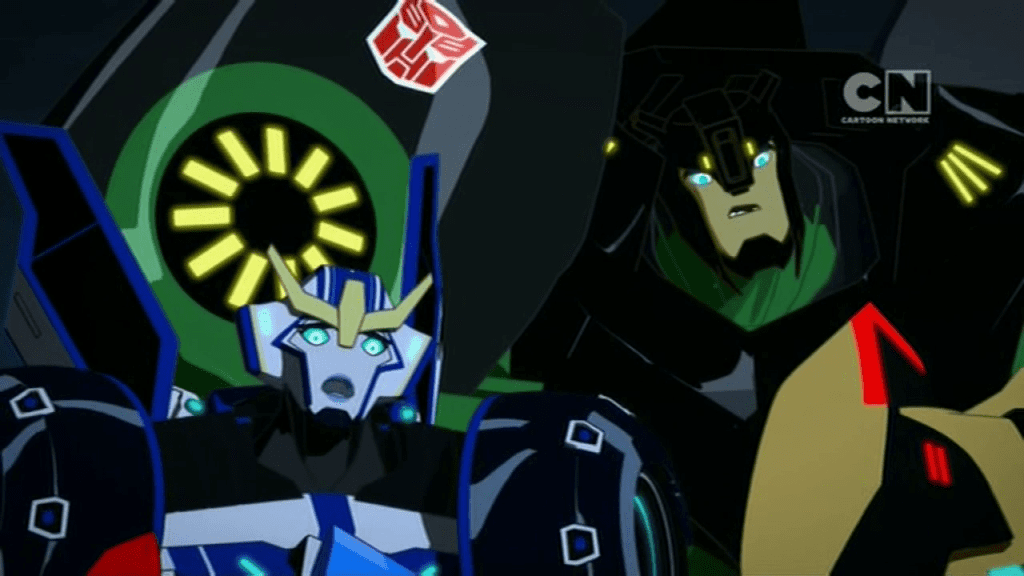 Strongarm & Grimlock are horrified. ("Can You Dig It" - Transformers: Robots in Disguise S01E10)