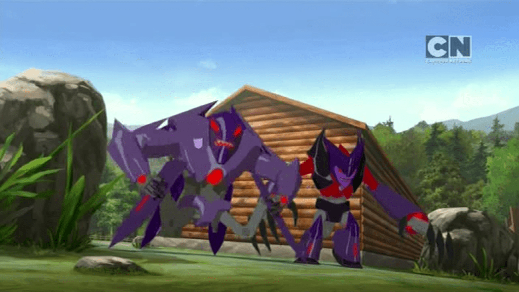 Airazor & Divebomb. ("Hunting Season" - Transformers: Robots in Disguise S01E12)