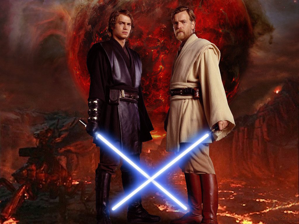 Anakin (Hayden Christensen) and Obi-Wan (Ewan McGregor). (Comic Vine)