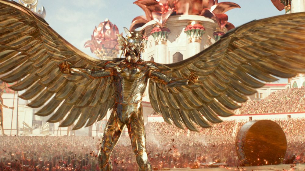 Horus in his divine form in "Gods of Egypt." (Lionsgate & Cathay-Keris Films)