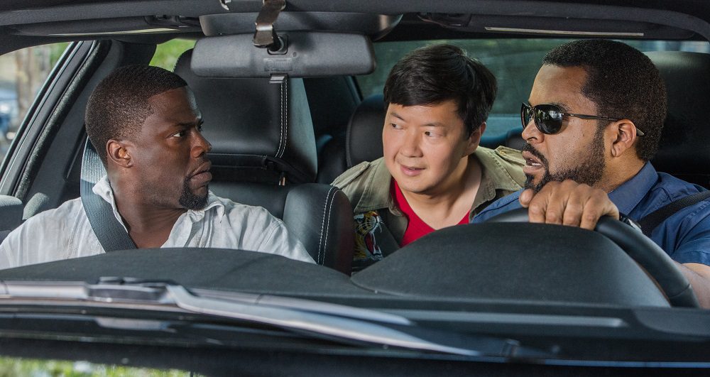 Ben, A.J. (Ken Jeong), and James in "Ride Along 2." (United International Pictures)