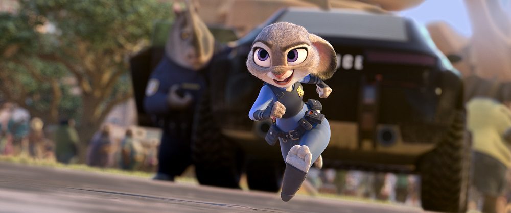Judy Hopps (Ginnifer Goodwin) believes anyone can be anything in "Zootopia." (©2015 Disney. All Rights Reserved.)