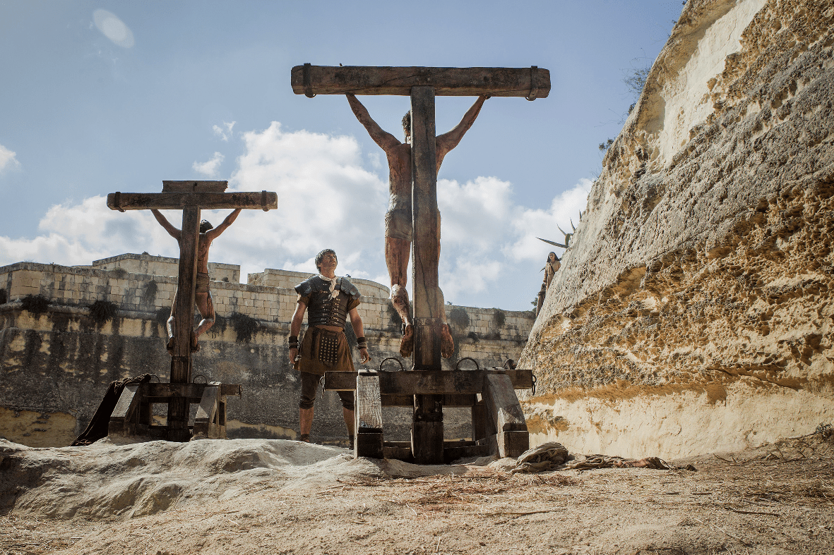 Crucifixion in Risen." (Sony Pictures)