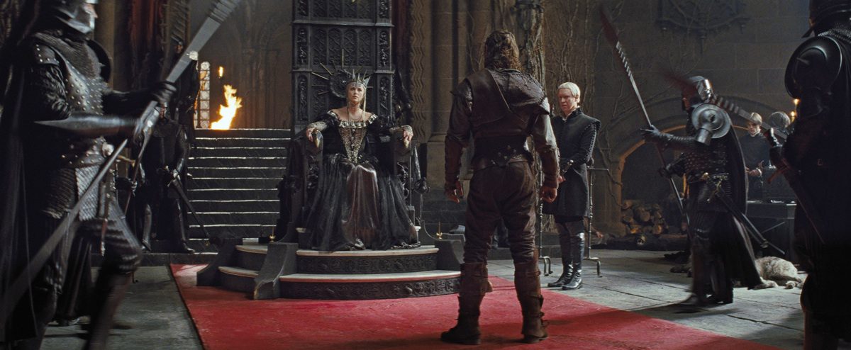 The Huntsman (Chris Hemsworth) finds himself in a "Game of Thrones" set in "Snow White and the Huntsman." (Snow White and the Huntsman Wikia)