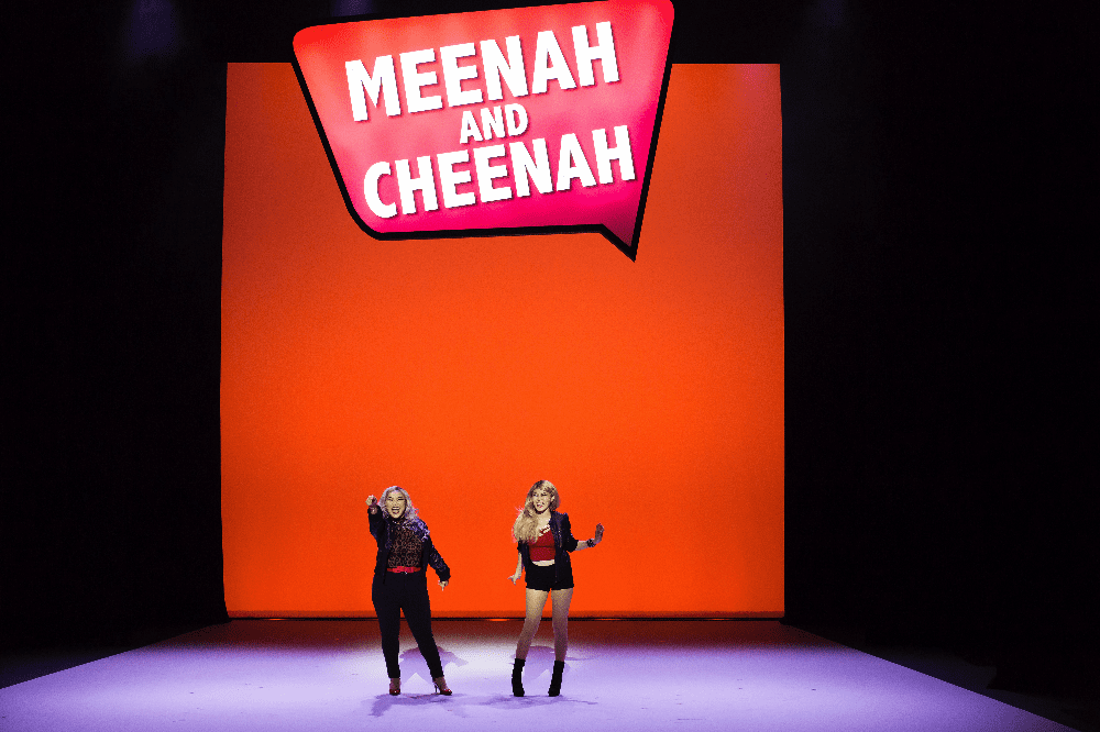 Performances, not props, take centre stage in "Meenah and Cheenah." (Dream Academy)