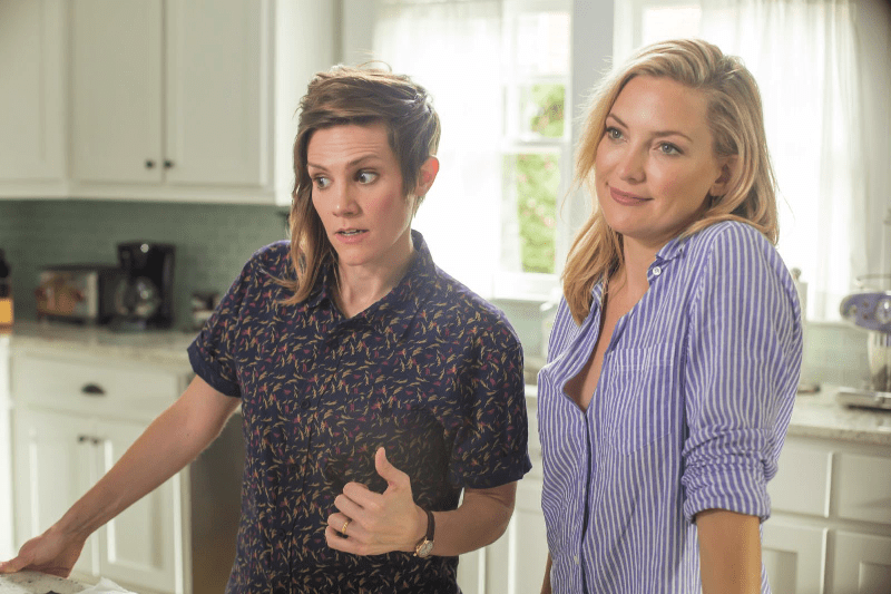 Jesse (Kate Hudson) and Max (Cameron Esposito) in "Mother's Day." (Shaw Organisation)
