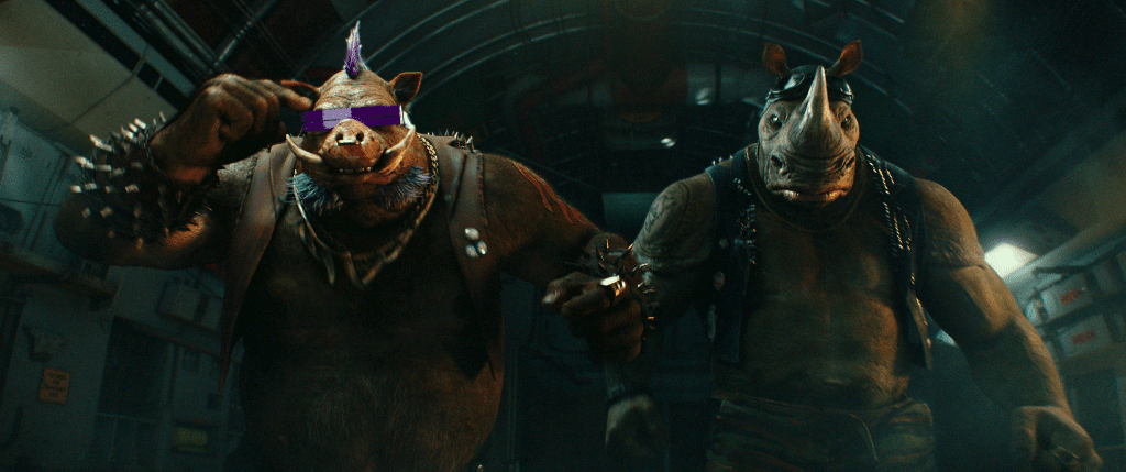 Bebop and Rocksteady in "Teenage Mutant Ninja Turtles: Out of the Shadows" (United International Pictures)